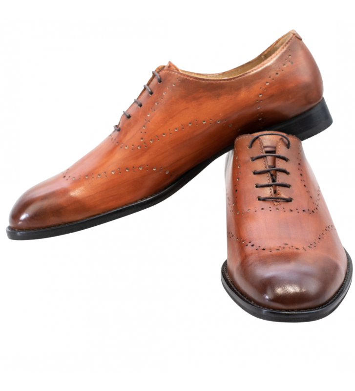 Sinis blessing reflect Pantofi barbati Oxford din piele lucrati manual o singura bucata de piele