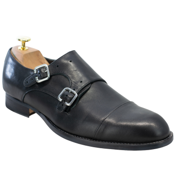 Pantofi Monk pentru barbati,din piele,lucrati manual